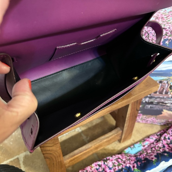 DOLCE & GABBANA Calfskin Small Sicily 58 Bag in plum color - Picture 6 of 16